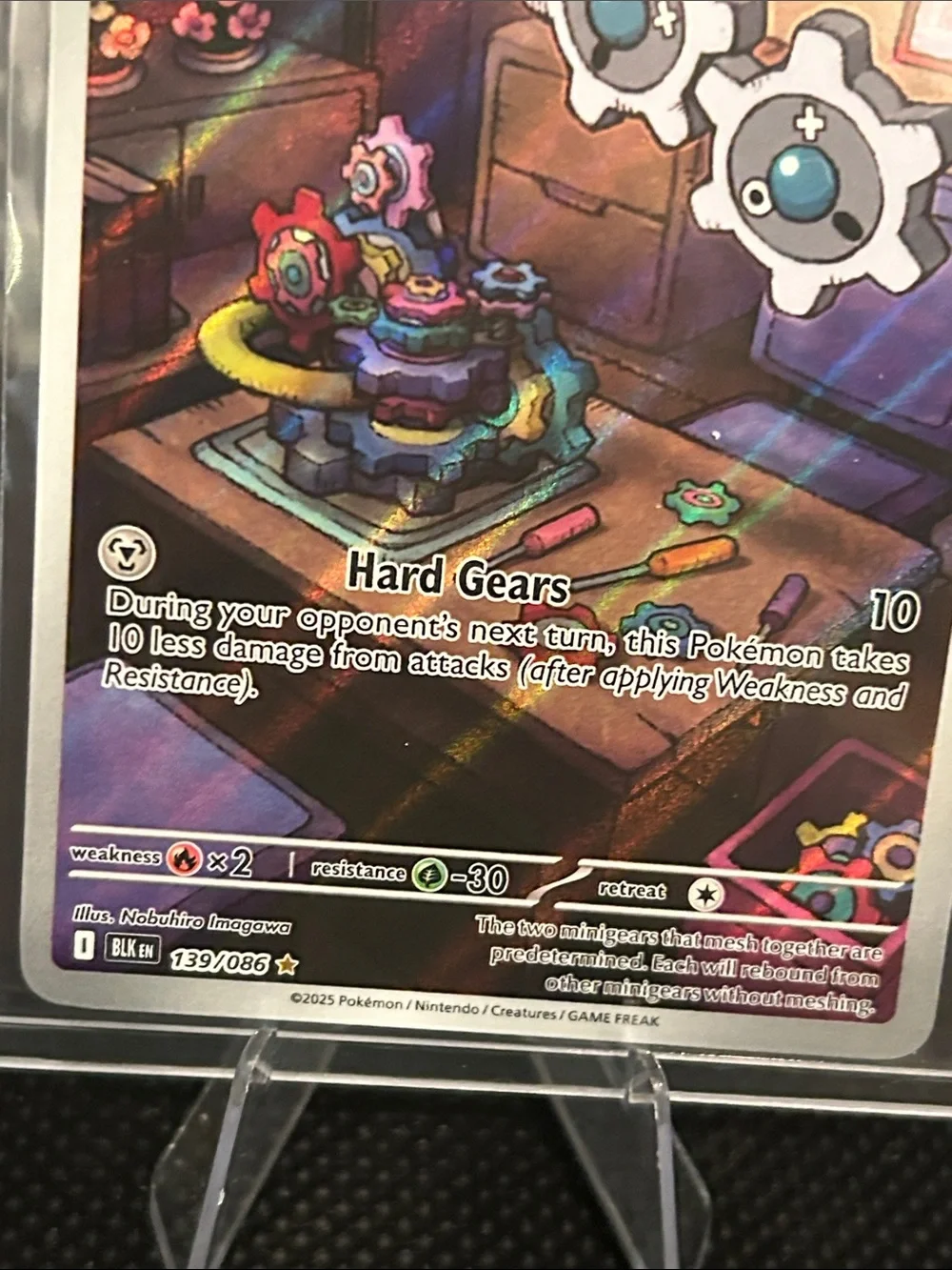Pokemon Klink 139/086 Illustration Rare Holo from Black Bolt Set M/NM